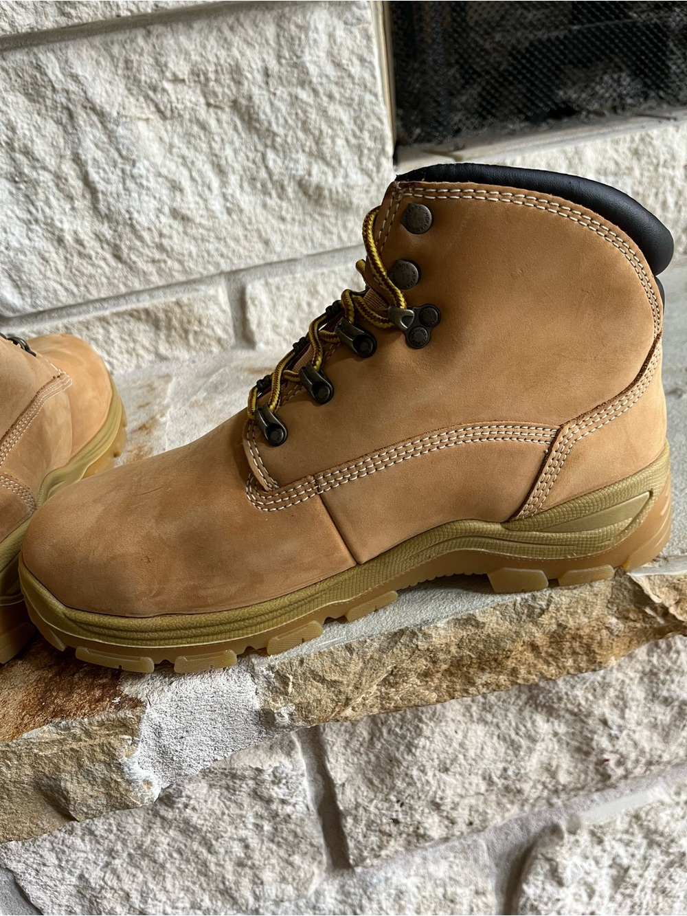 Herman Survivors Tan Work Boots NIB - Picture 6 of 12
